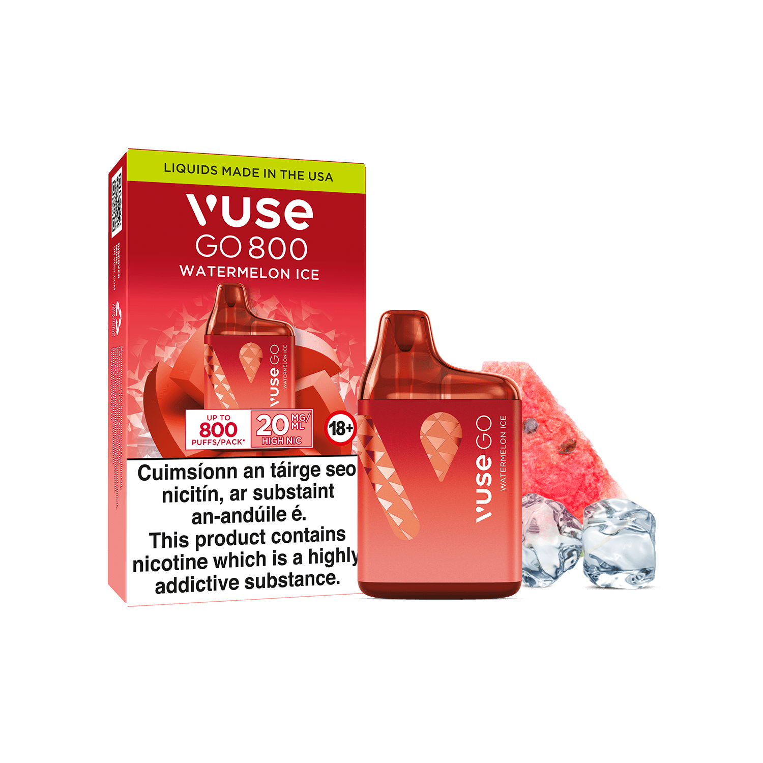 Vuse Go 800 Watermelon Ice Disposable Vape Vuse IE