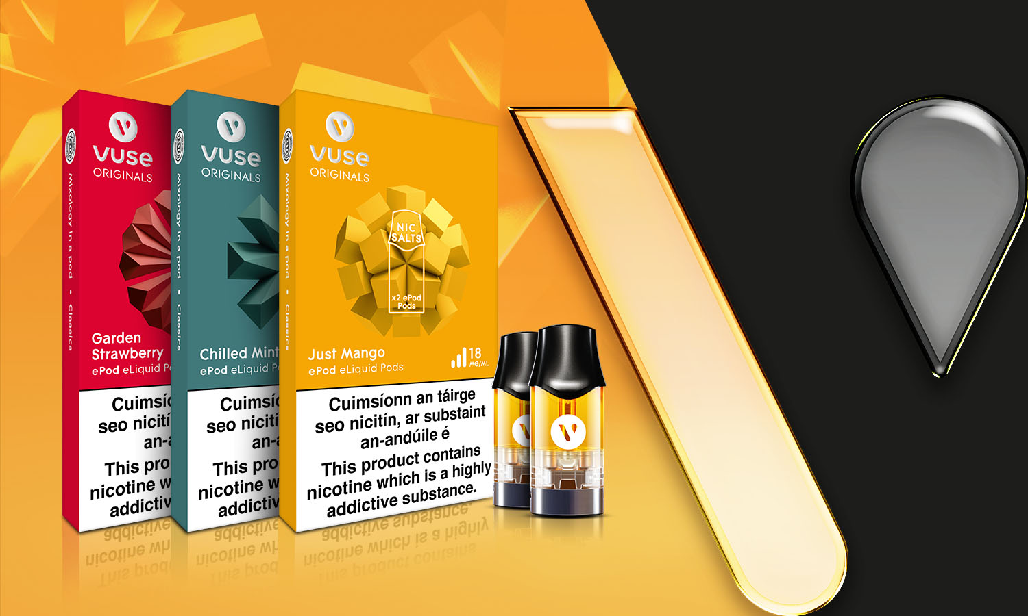 E Liquids Vape Juice Liquid Flavours Vuse IE