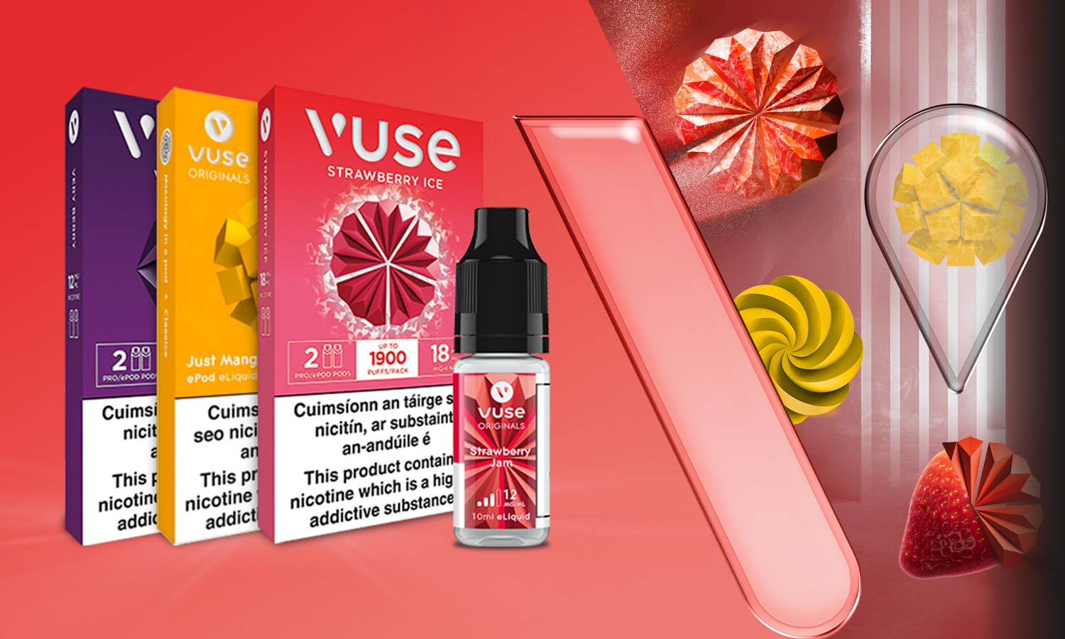 Fruit E Liquids Tropical Watermelon Raspberry More Flavours