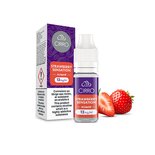 Cirro Strawberry Sensation eliquid bottle 12mg