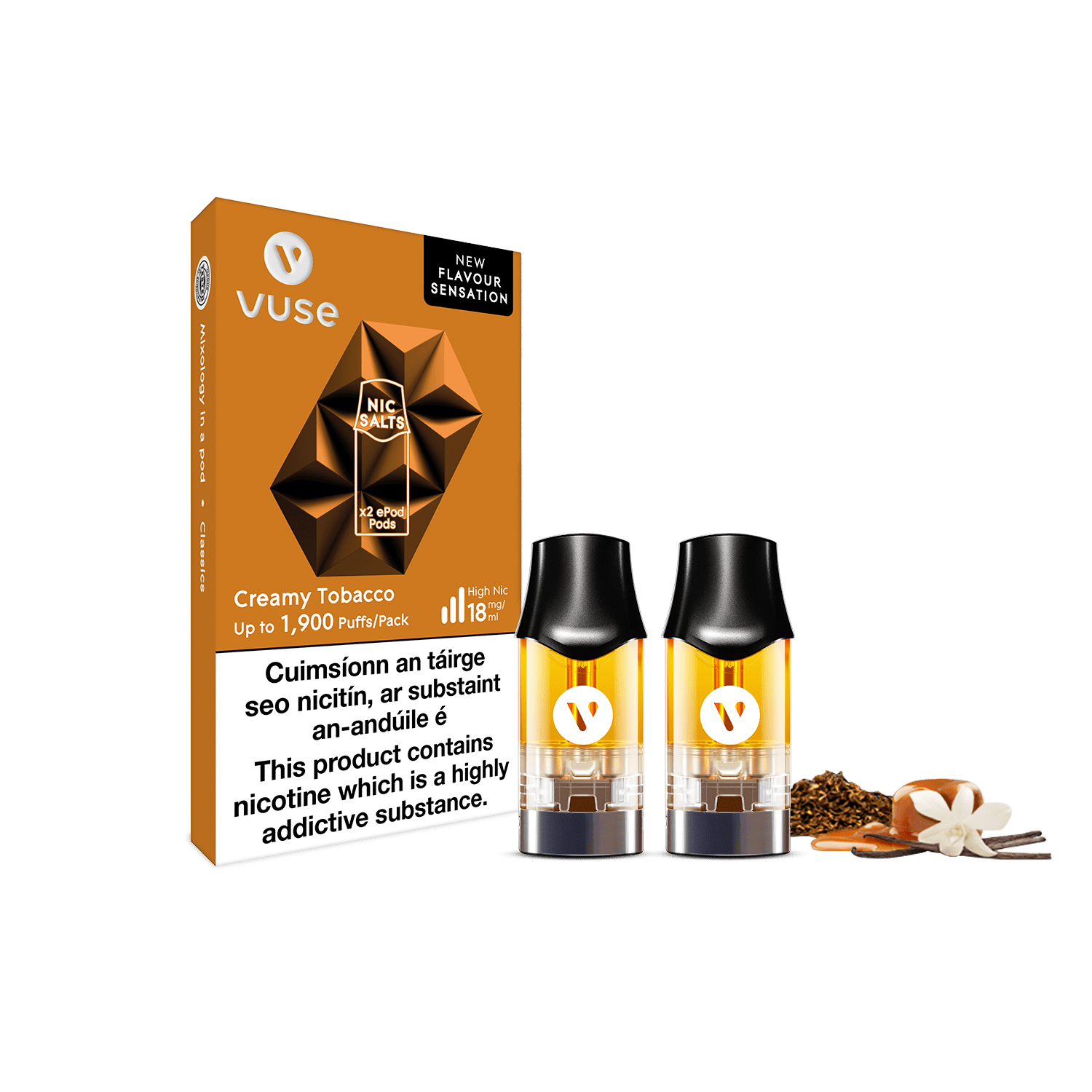 Creamy Tobacco ePod Pods | Nic Salt E-Liquid | Vuse IE