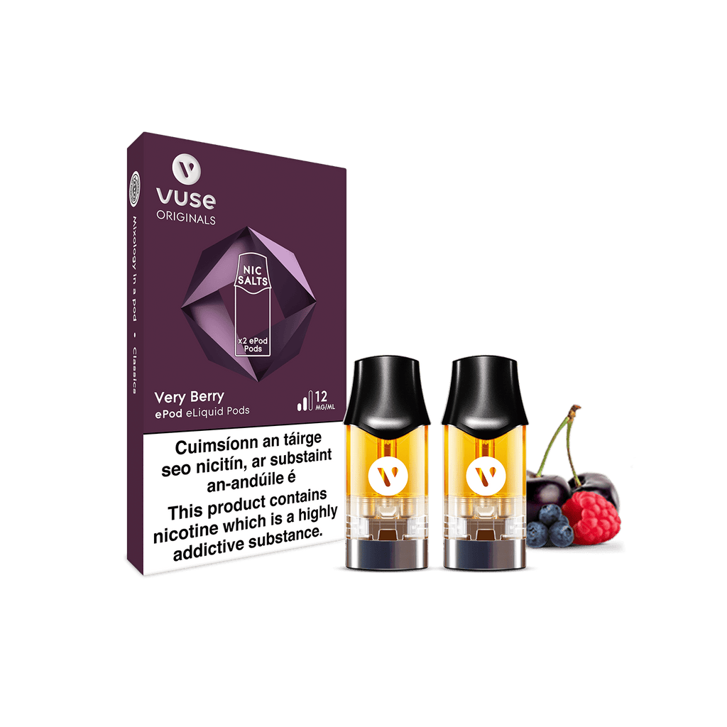 Very Berry ePod Pods Nic Salt E Liquid Vuse IE